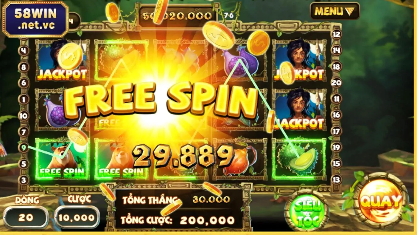 Tỷ lệ trúng thưởng lớn khi quay hũ trực tiếp 58win